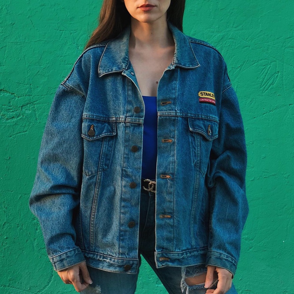 Oversized denim jacket